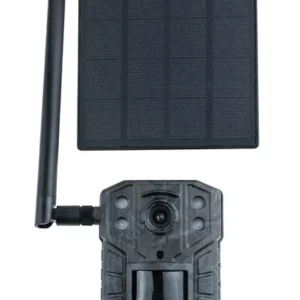 Fotopułapka H2 4G LTE live view z głośnikiem, 3×18650 i panelem solarnym w zestawie — IP66, 14 Mpx, 2.7K
