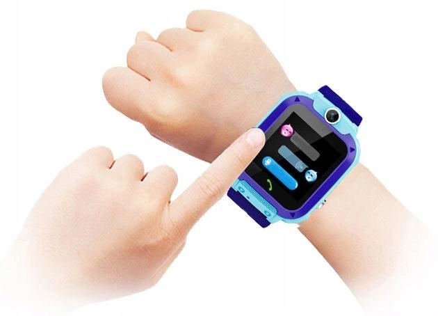 Smartwatch dla Dzieci Q12 GPS Kamera IP68 Niebieski Aplikacja SeTracker