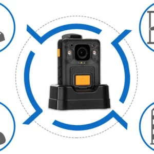 Kamera nasobna z mikrofonem stabilizacja obrazu DMT22 H265 LCD 2" 32GB